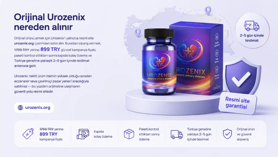 Urozenix — orijinal ürünü Türkiye'de resmi siteden satın al